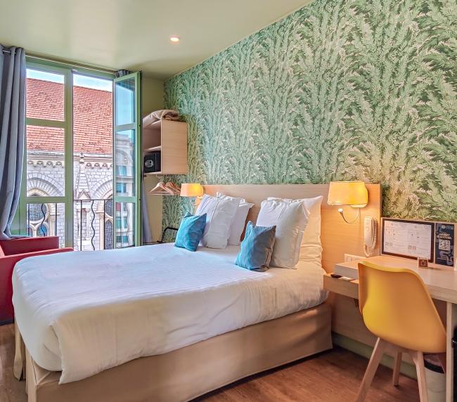 AMMI Hôtel du Centre Nice - Supérieure balcon - chambre quartier Jean Médecin